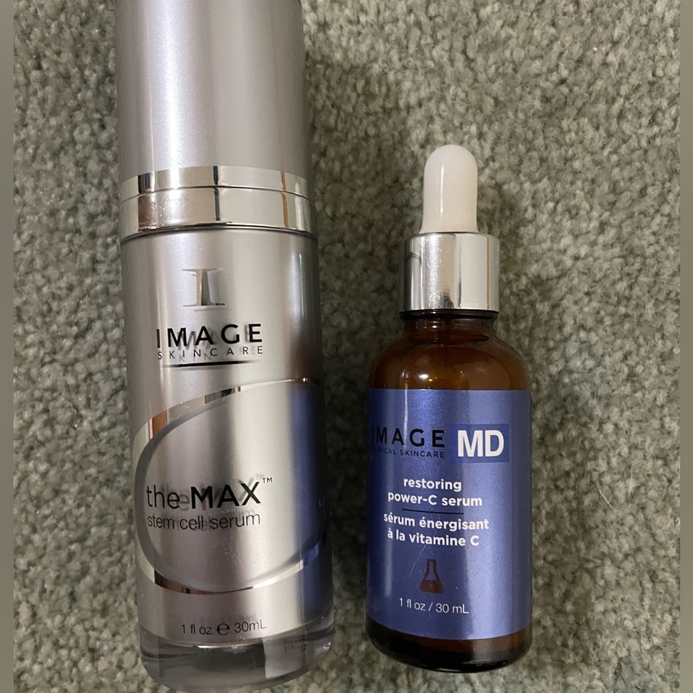 Image vitamin c and stem cell serums